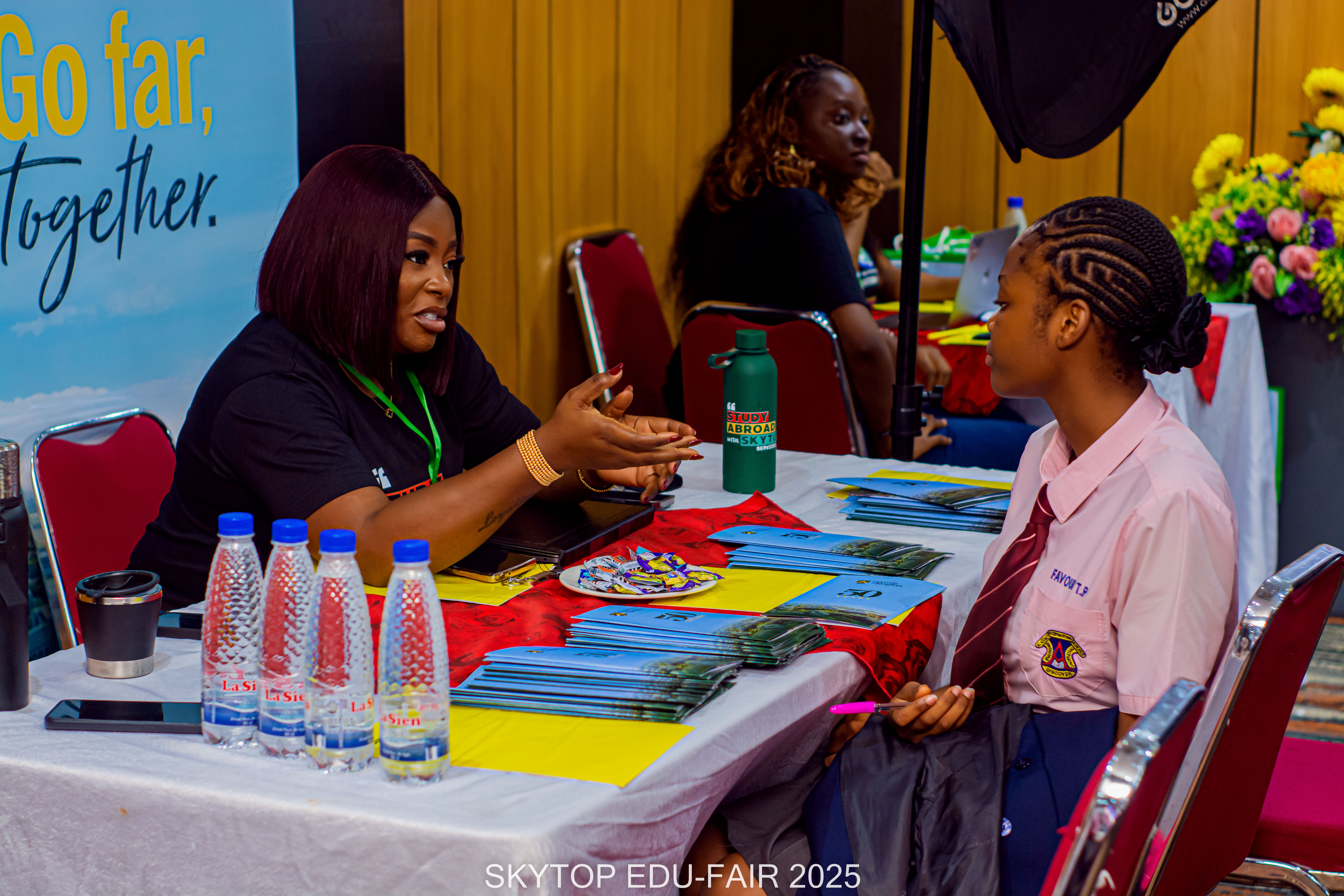 Skytop Team assisting students